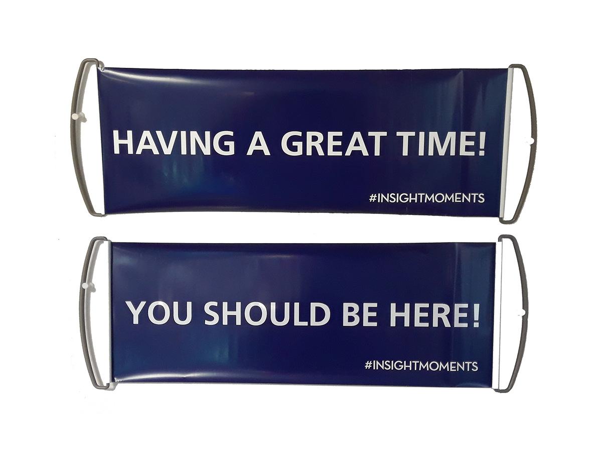 New Mini Rectractable Hand Banners