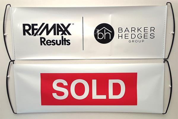 Real Estate Sold Sign Retractable Hand Banner